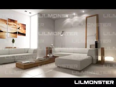 Living Room 3D model