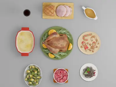 Christmas Pack 01 3D Model Collection