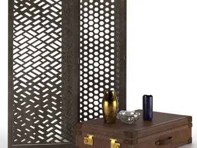 accesorios jarrones maleta  Free 3D model