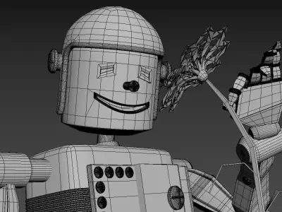 Happy Robot - Iron Flower Free 3D model