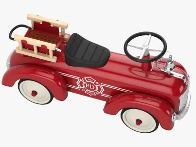 Riding toy firetruck 3D model