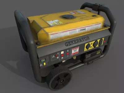 Mini Generator Low-poly 3D model