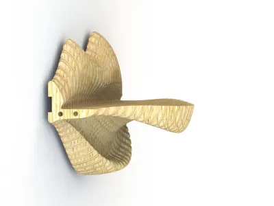 Parametric Wall Shelf Stand 3D model