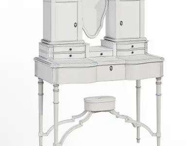 Classic dressing table 3D model