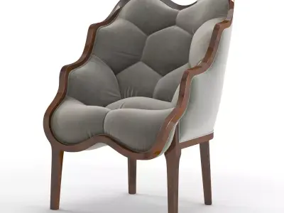 Hexagonal Cocktail Armchair 3D model