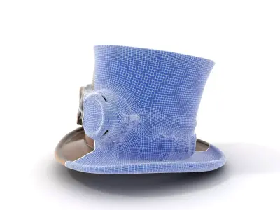 Vintage Steampunk Hat model pack Low-poly 3D model