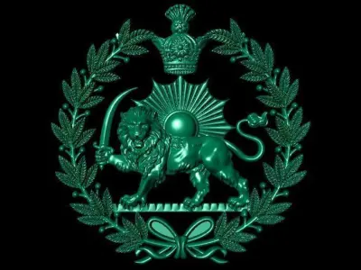 Pahlavi dynasty - shir va khorshid 3D print model