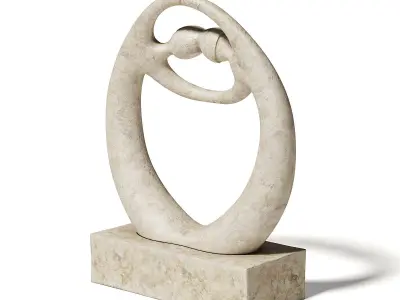 Stone Sculpture 3D Model 3D model