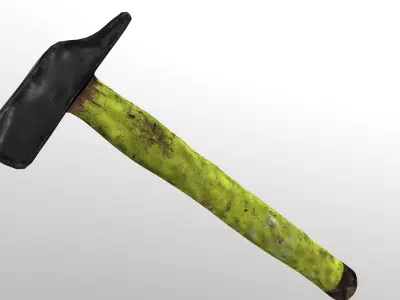 Old Hammer - 4K PBR - UE4 UE5 Game-Ready Asset Low-poly 3D model