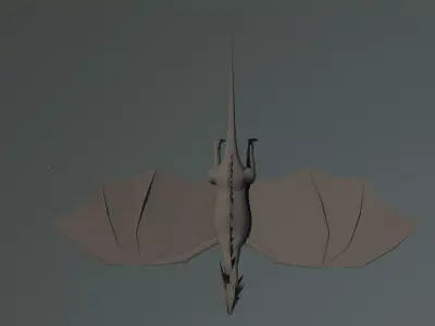 3D Dragon Low-poly 3D model