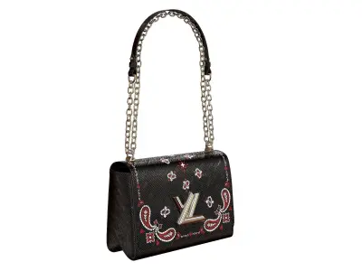 Louis Vuitton Bag Twist Printed Black Epi 3D model