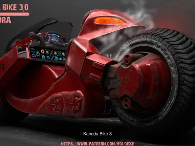 Akira Motorcycles Bundle 3D Model Pack