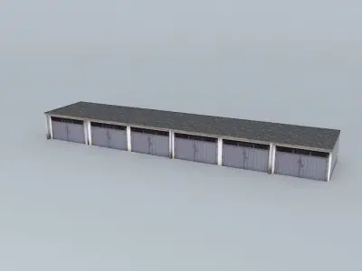 Garages in Meštrović square III Free 3D model