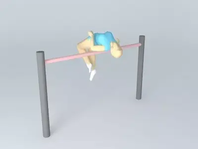 high jump Free 3D model