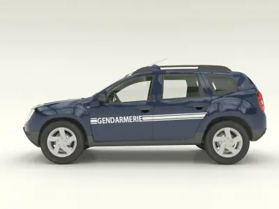 Gendarmerie Dacia Duster 3D model