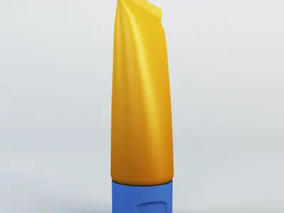 Cosmetic cream tube v 1 3D model