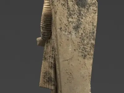 Statue shakyamuni gandhara 3D model