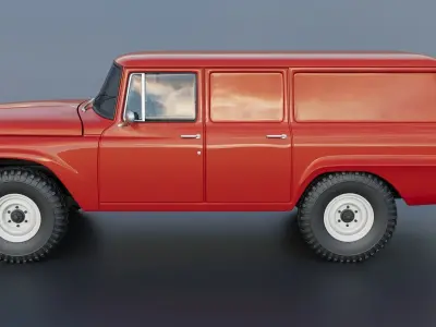 International Travelall  Panel 4x4 1964 3D print model