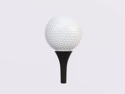 Golf Ball Low-poly 3D model