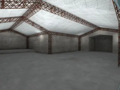 WareHouse Low-poly 3D model