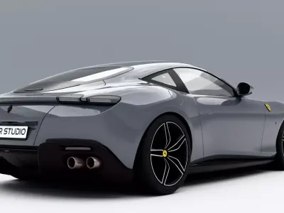 Ferrari Roma 2020 Low-poly 3D model