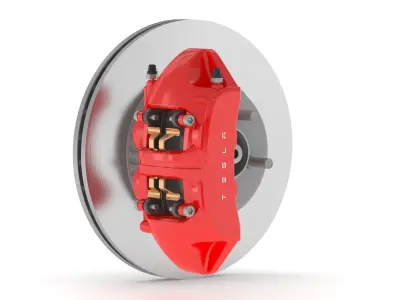 Tesla Car Brake 3D model