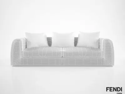 Fendi Casa Pagoda Sofa 3D model