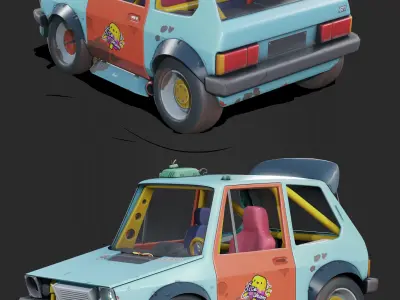 Super Golf Low-poly 3D model