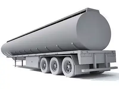 Detailed to texture Tanker Trailer 10 3D model