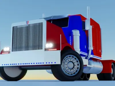 Optimus Prime Truck  3D model 3D model
