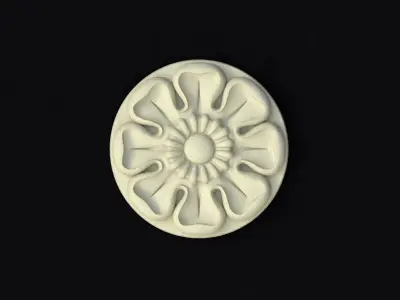 Central decor ornament for furniture 3D model 568