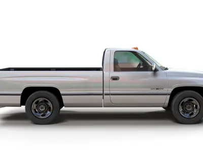 Dodge Ram 1995 1500 Low-poly 3D model