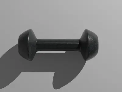 Dumbbell Adidas LowPoly  Low-poly 3D model
