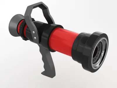 Fire Hose Nozzle 3D model