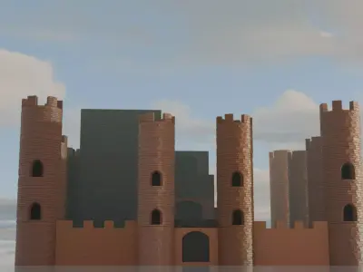 MEDIEVAL CASTLE 3D MODEL 3D model