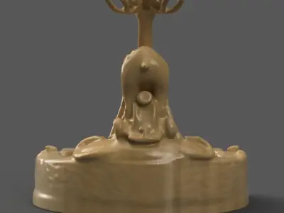 deer planter - vase - garden urn - candy dish - candle holder 3D print model