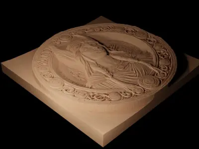 Freya CNC 3d Print High Relief Sand Casting 3D print model