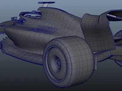 F1 2022 model Low-poly 3D model
