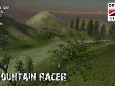 Mountain Racer Low-poly 3D model
