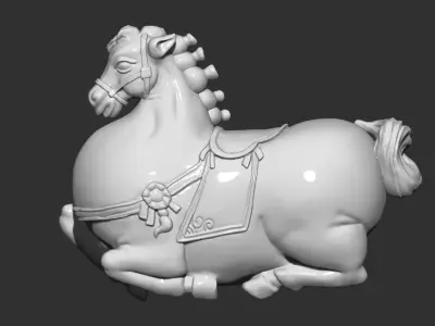 horse 3D print model