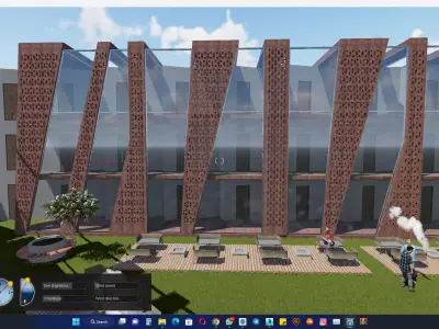 Metal Pavilion Mesh Housing Apartment 3d Model 3D model