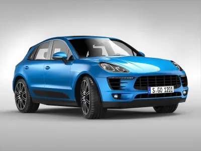 Porsche Macan S 2015 3D model