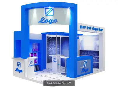 Booth Exhibition Stand G13 3D Model Collection