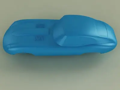 Jaguar E-type solid body 3D model