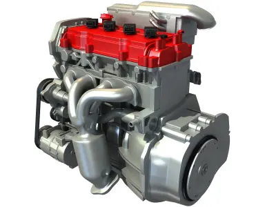 Generic Car Engine 3D model