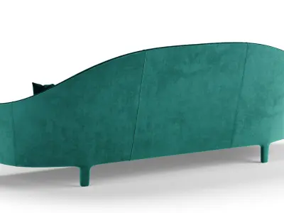 Heritage Cortes sofa - Roland table set 3D model