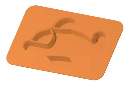 Kids Aeroplane Partition Plate 3D print model