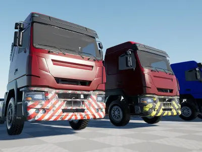 Truck Levo T2580 - Unreal Engine Project Low-poly 3D model