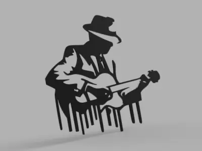 Musical Theme Wall Decor Collection 3D print model