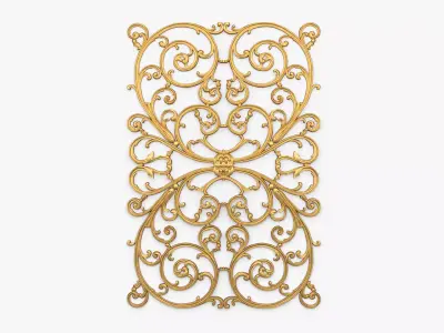 Classic decor ornament 107  3D model
